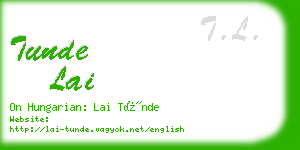 tunde lai business card